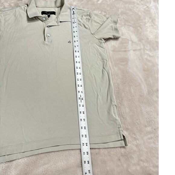 Rag & Bone Polo Shirt Men's XS Gray Pima Cotton Short Sleeve Collared Pullover - Picture 5 of 8